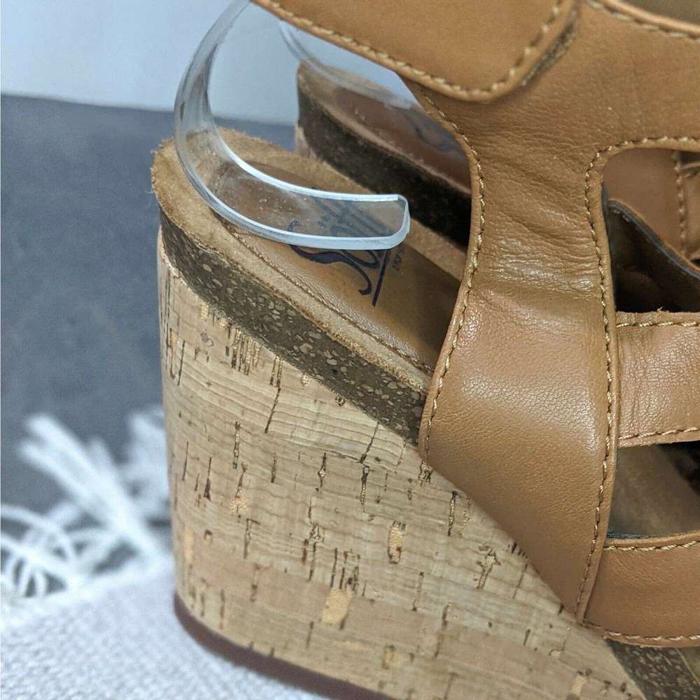 Sofft Courtnee Luggage Sandals Leather Strappy - Picture 4 of 8